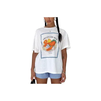 PRINCESS POLLY T-Shirt Women's WHITE/White