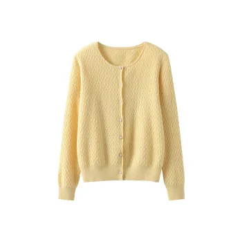 MAIGRE SIMHAT Cashmere Sweater Women's Yellow Cream