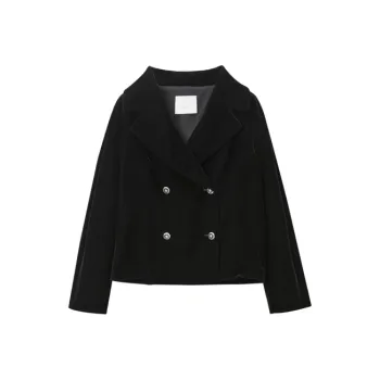 OVV Jackets Women's Black Solid Color A5