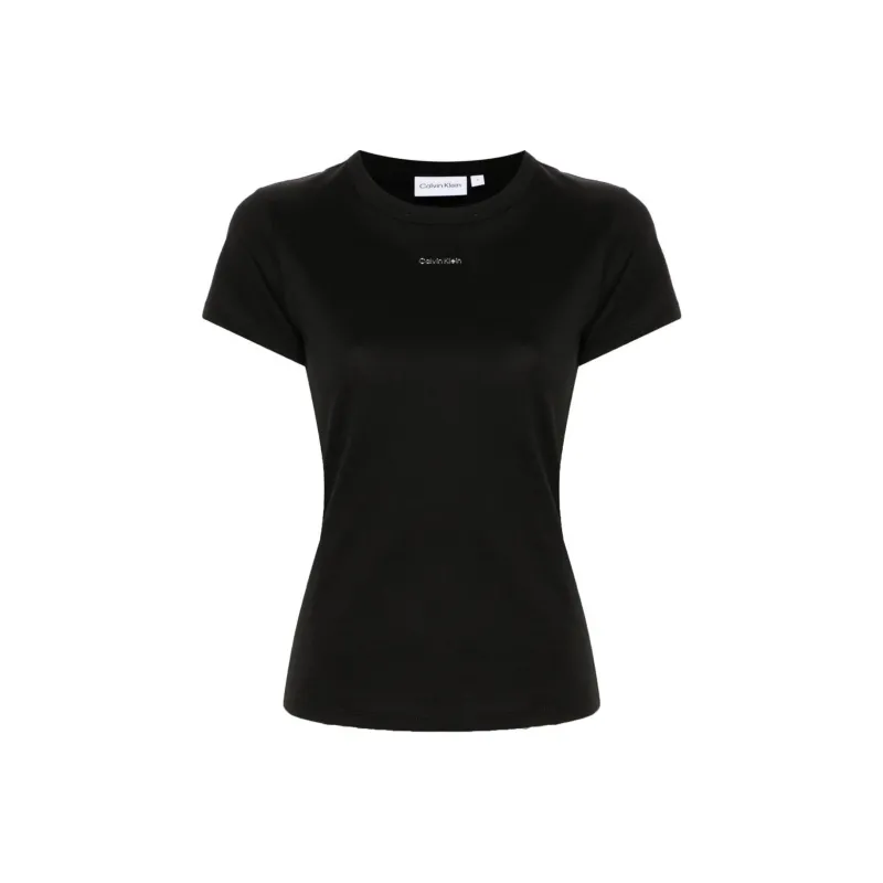 Calvin Klein Raised logo Cotton T shirt-0