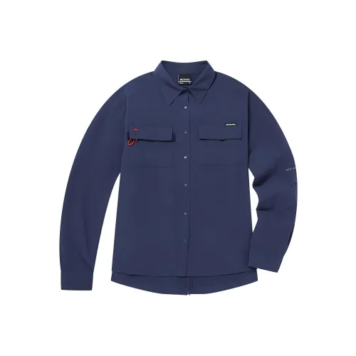 Columbia Shirt Women's Navy Blue