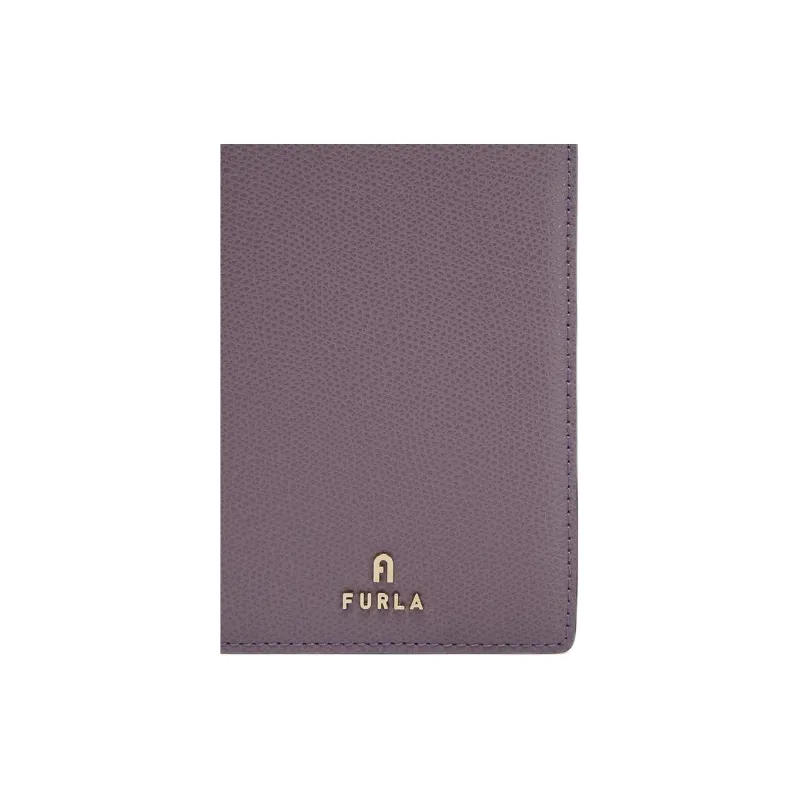 Furla Leather Card Holders Passport Holders Women's Light Purple & Ecru-3