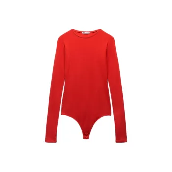 ZARA Bodysuits Women's Bright Red