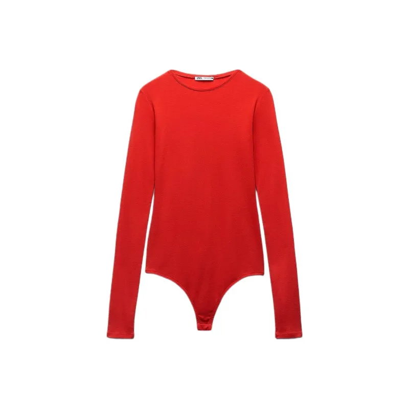 ZARA Bodysuits Women's Bright Red-0