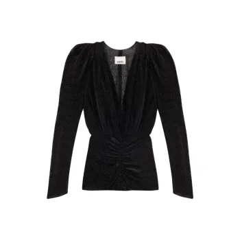 ISABEL MARANT Marlin V Neck Long Sleeved Blouse
