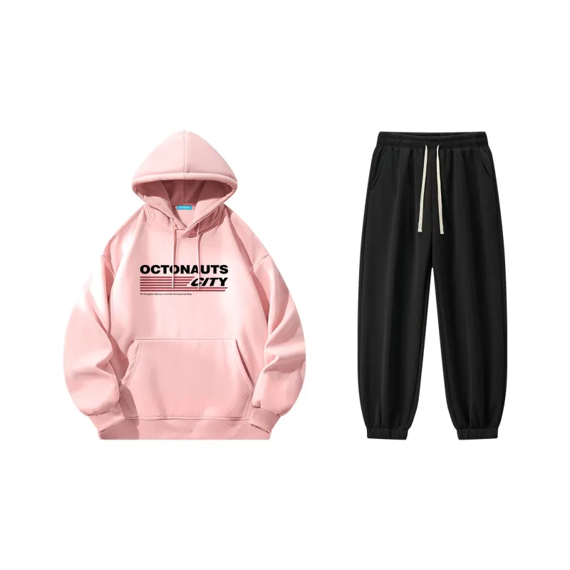 Small Columns Under The Sea Sweatshirt Set Unisex-4