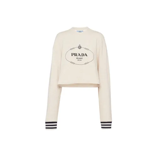 PRADA Sweatshirts Women's Ecru