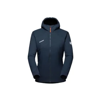 MAMMUT Rime Light IN Flex Hooded Jacket Jackets Coats Women's Marine Blue