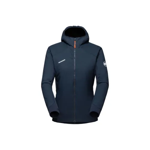 MAMMUT Rime Light IN Flex Hooded Jacket Jackets Coats Women's Marine Blue