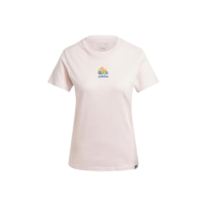 Adidas Regular T Shirt Women's Pink-0