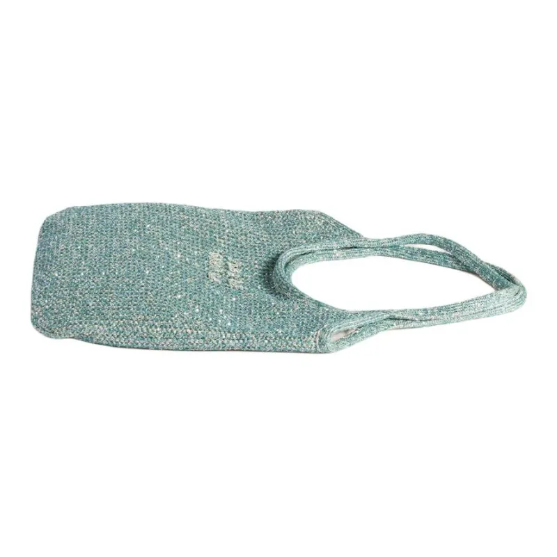 MIU MIU Ivy Polyamide Polyester Shoulder Bag Women's Blue Green-2