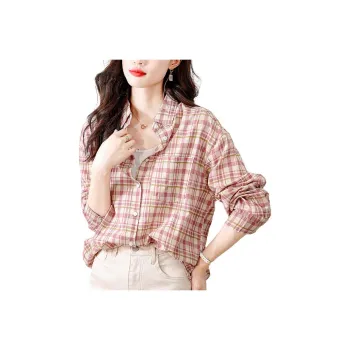 La Chapelle Shirt Women's Pink Plaid