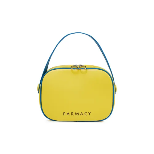 Farmacy PU Clutch Handbag Storage Hanne bag Makeup Hanne bag Regular Women's Yellow/Pink