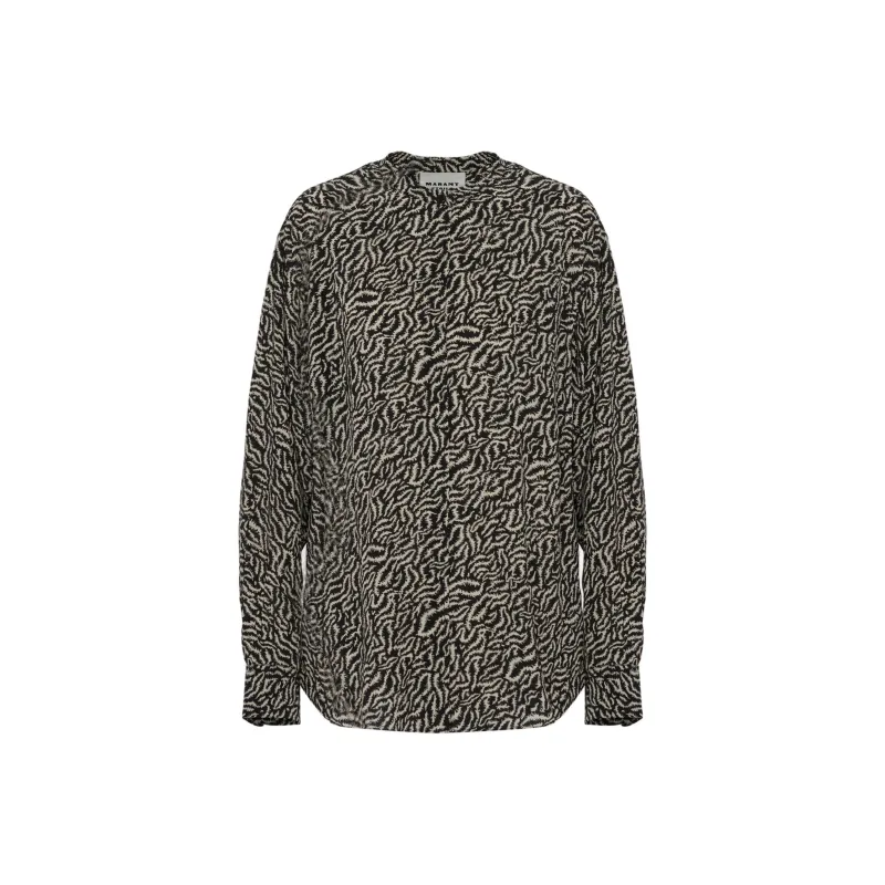 ISABEL MARANT ETOILE Pattern-Printed Long-Sleeved Top-0