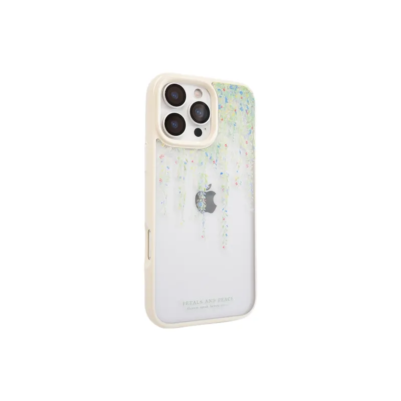 Wei Xin Acrylic Material Transparent Willow Green Phone Cases Compatible With IPhone 16/15 Pro Max/Apple 13/14 Pro/Max-2