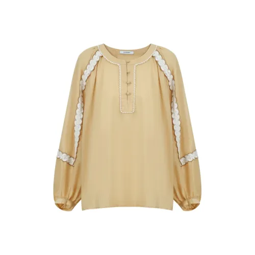 YESWOMEN Shirt Women's Perfume Rose Yellow