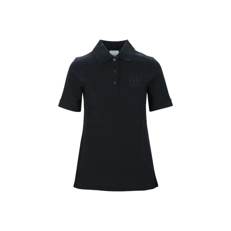 Burberry Logo B Polo Shirt Black-0