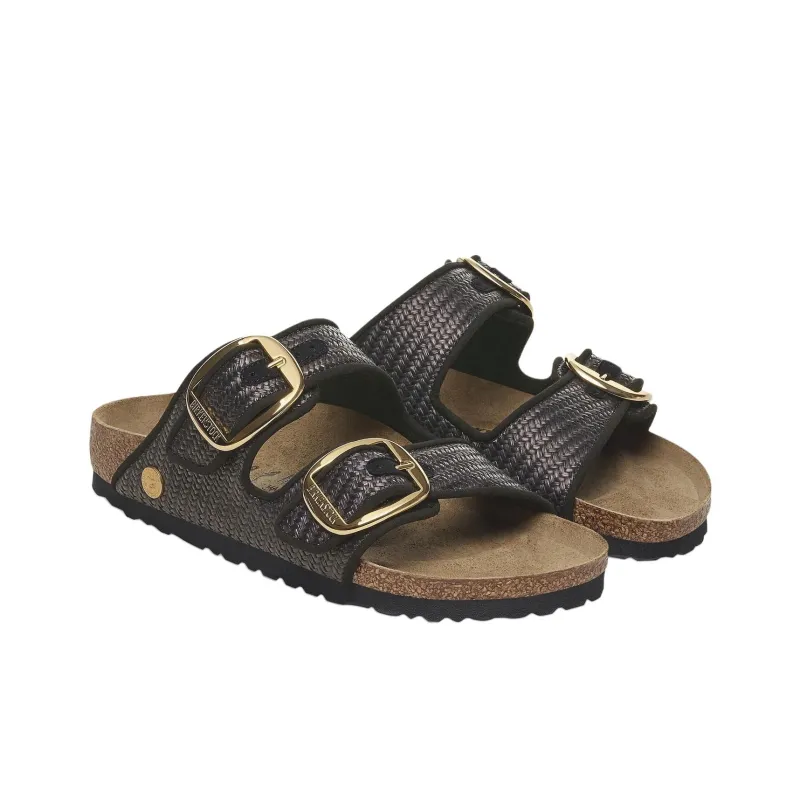 Birkenstock Arizona Slide Slippers Unisex Black Regular Loose Fit-2