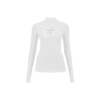 Mugler Star Cut Out Detailed Top