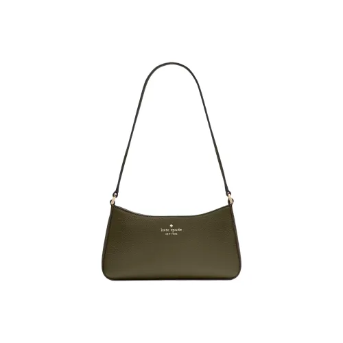 Kate Spade Leather Shoulder Bag Small Size Women's Seaweed Green