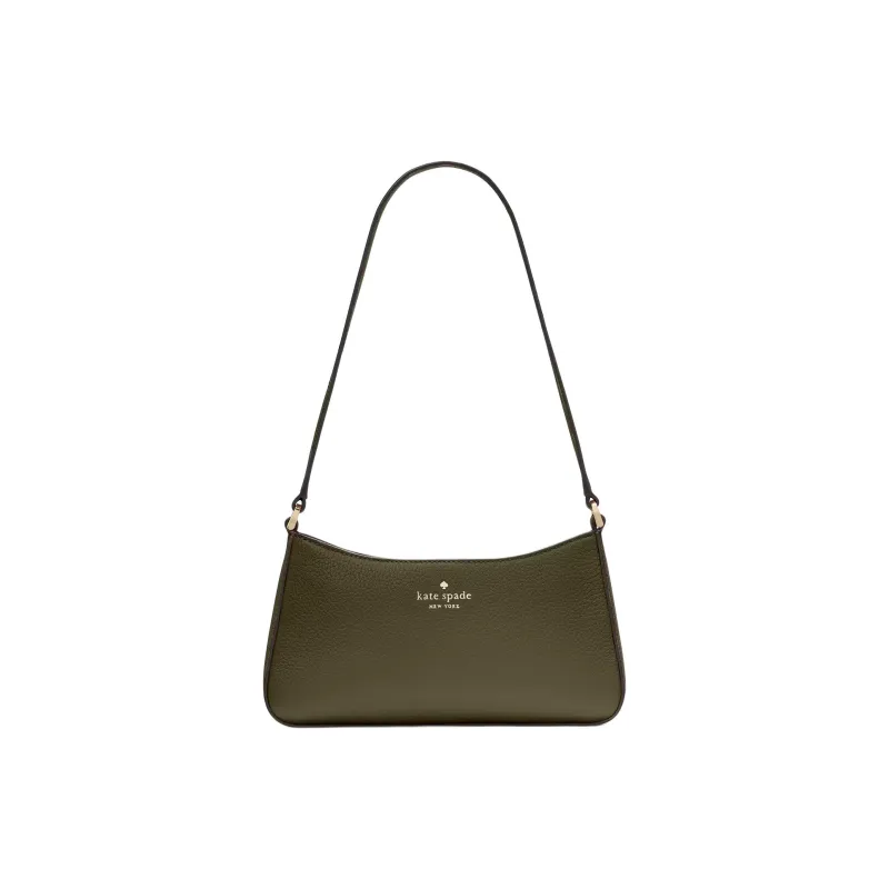 Kate Spade Leather Shoulder Bag Trumpets Women's Seaweed Green-0