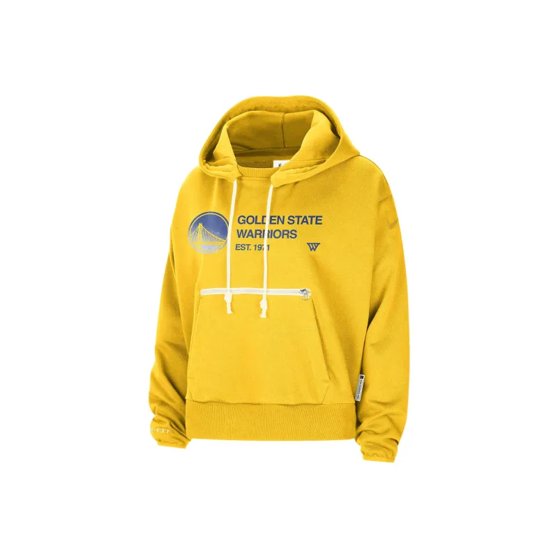 Nike Golden State Warriors Standard Issue Women's Nike Dri FIT Nba Pullover Hoodie-0