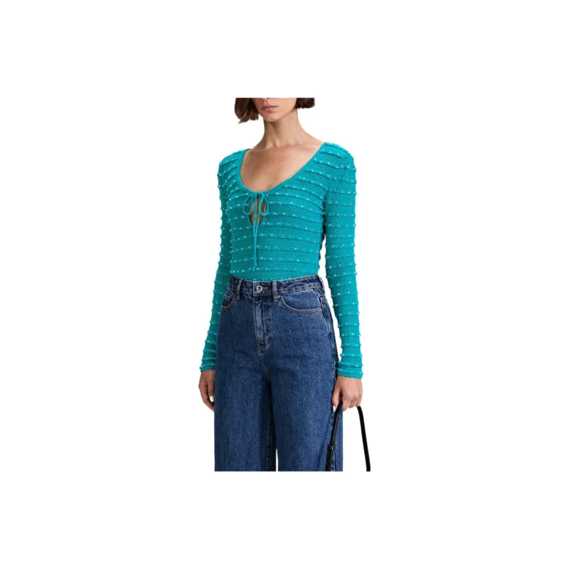 Self-portrait Knitwear Women's Turquoise-0