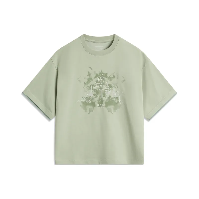 LiNing Sports Trend Series T Shirt Women's Desert Green-0