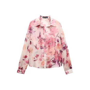 ZARA Shirts Women's Pink