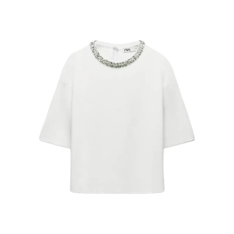 ZARA T-Shirts Women's White-0