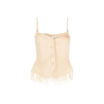 NANUSHKA Strapless Tops Women's Ivory