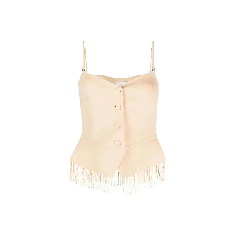NANUSHKA Strapless Tops Women's Ivory-0