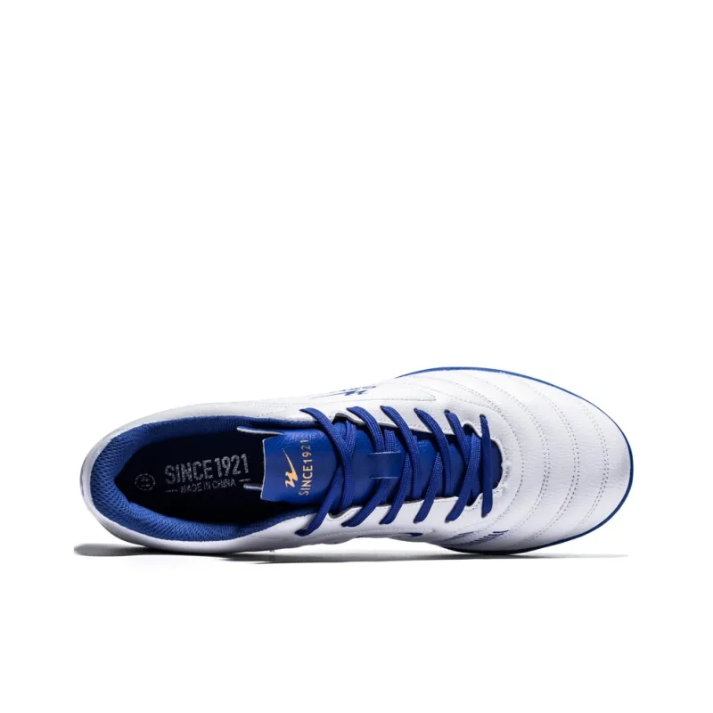 Binary TF Turf Cushioning Abrasion Resistant Lightweight Slip Resistant Soccer Shoes Unisex White Royal Blue-2