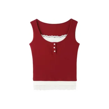 DOKZB Tank Tops Women's Red