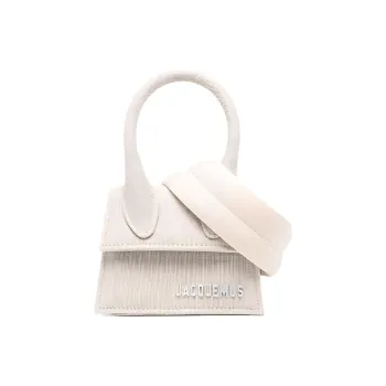 Jacquemus Canvas Canvas Bag Shoulder Bag Crossbody Bag Handbag Mini Men's Gray