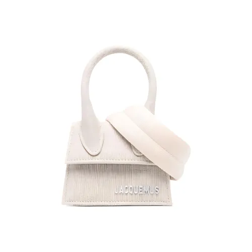 Jacquemus Canvas Canvas Bag Shoulder Bag Crossbody Bag Handbag Mini Men's Gray
