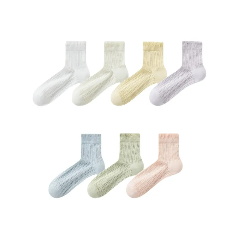 Temooues Mid Calf Socks Women's Combo Set-10