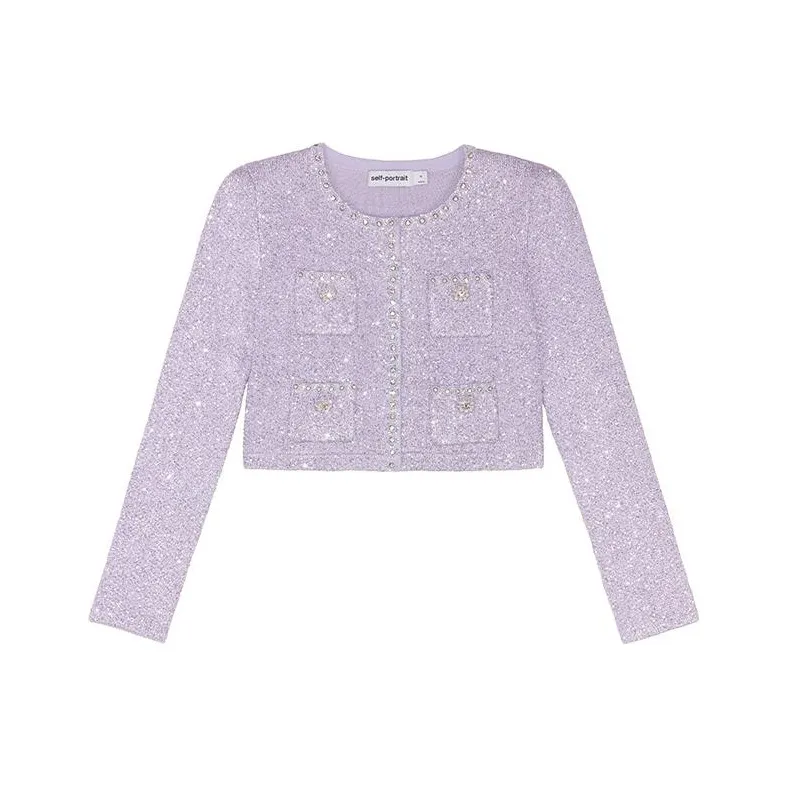 Self portrait Knitwear Women's Lilac-0
