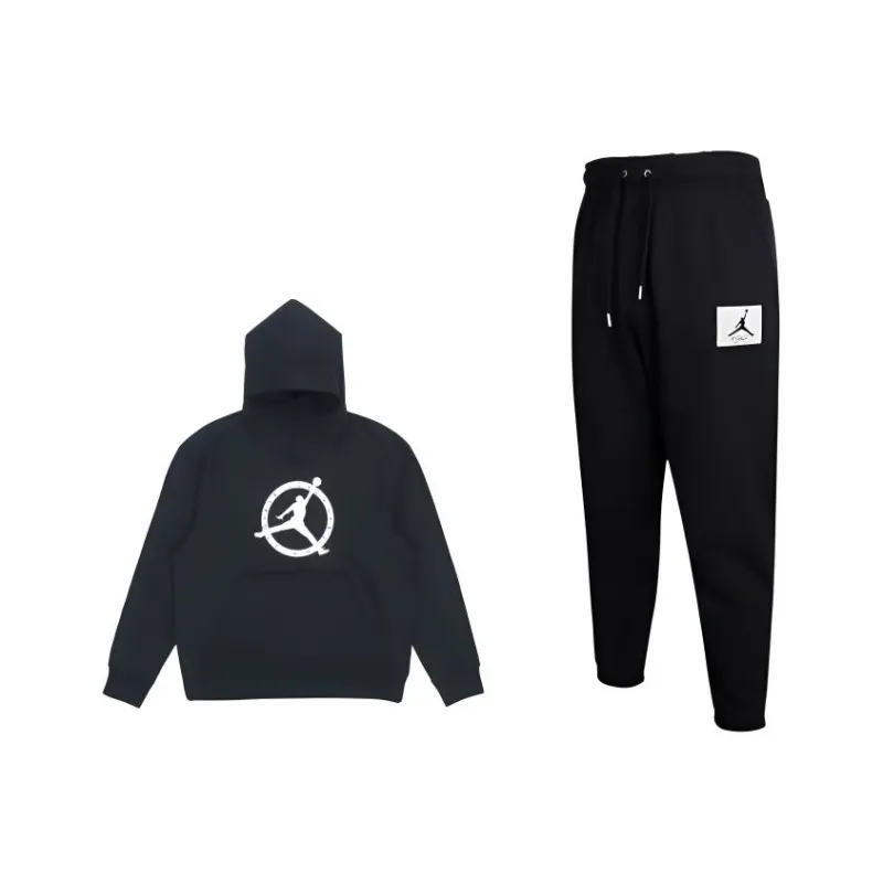Jordan x OFF-WHITE Sweatshirt Set Men's Black-0