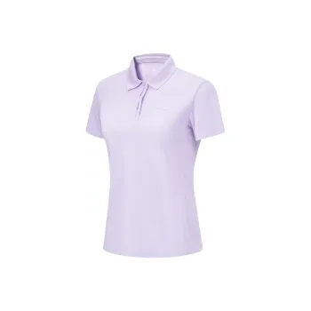 LINING Fitness Series Polo Shirts Women's Light Elegance Purple