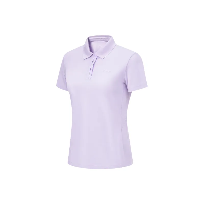 LINING Fitness Series Polo Shirts Women's Light Elegance Purple-0