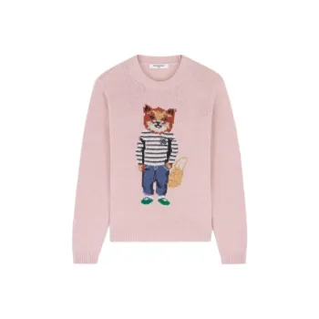 Maison Kitsune Fox Intarsia Knit Jumper