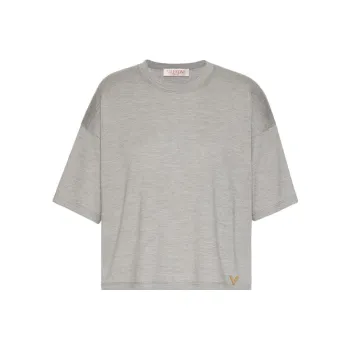 Valentino Crewneck Short-Sleeved Knitted T-Shirt