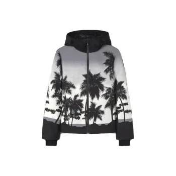 PALM ANGELS Palm Tree-Printed Zippeded Ski Jacket