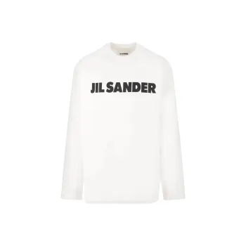JIL SANDER Logo Printed Long Sleeved T Shirt
