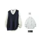 Navy Blue+White[Shirt]