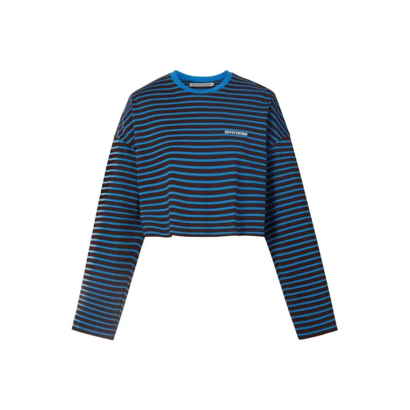 III VIVINIKO Regular T Shirt Women's Medium Blue-0
