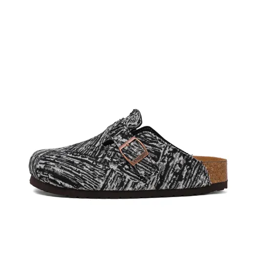 Khadgar Cork Sole Quiet Abrasion Resistant Slip Resistant Closed Toe Slippers Unisex