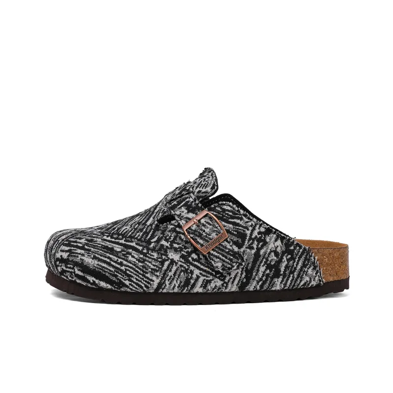 Khadgar Cork Sole Quiet Abrasion Resistant Slip Resistant Closed Toe Slippers Unisex-0