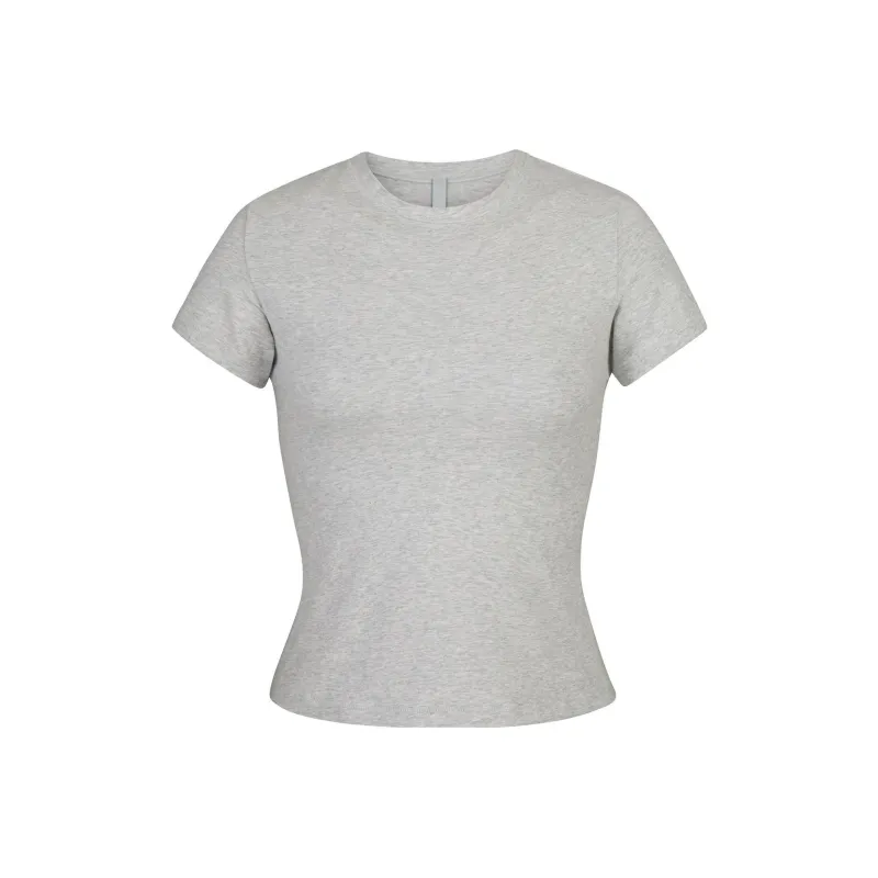 SKIMS T Shirt Women's Light Heather Gray/LIGHT HEATHER GREY-0